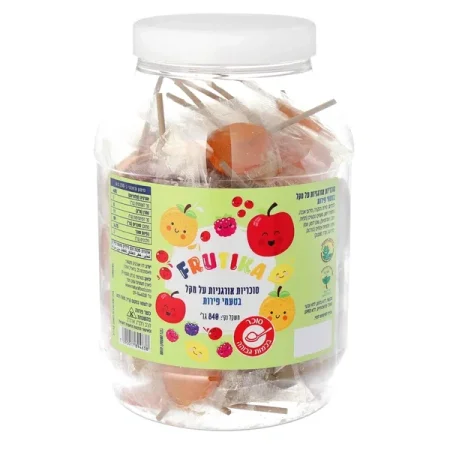 סוכריות אורגניות על מקל בטעמי פירות