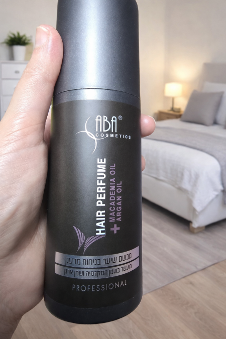 מבשם שיער מועשר בשמן המקדמיה ושמן ארגן