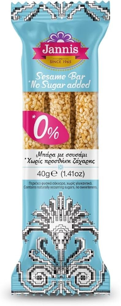 חטיף שומשום ללא סוכר سمسميه بدون سكر بدون جلوتن