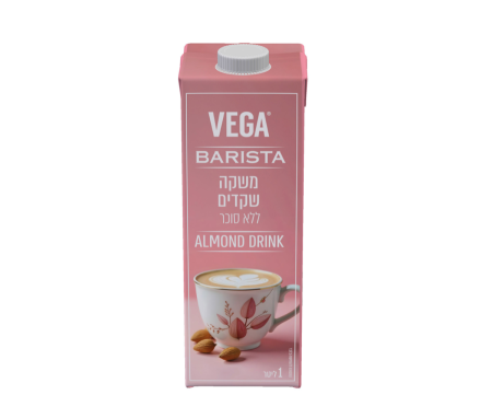 حليب لوز משקה שקדים vega ללא סוכר בריסטה