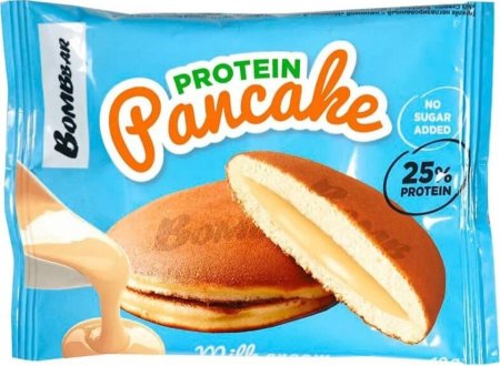 بان كيك غني بالبروتين بحشوة كريمة الحليب 25% بروتين بدون سكر