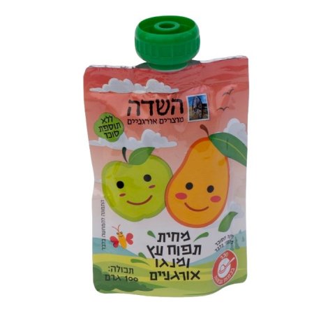 מחית תפוח עץ ומנגו אורגניים تفاح ومنجا