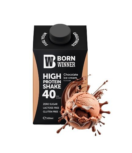 שייק חלבון בטעם גלידת שוקולד  مشروب بروتين بطعم ايسكريم الشوكولاطه بدون سكر بدون جلوتن بدون لكتوز