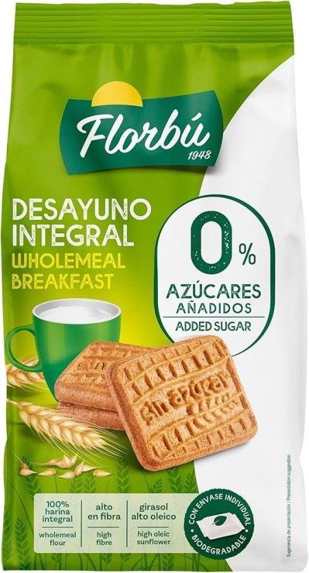 بسكويت فلوربو دايجستف بالقمح الكامل بدون سكر