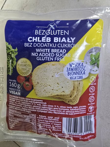 خبز التوست الابيض النباتي بدون سكر بدون جلوتين