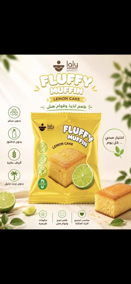 كعكة الليمون الخاليه من السكر والحليب