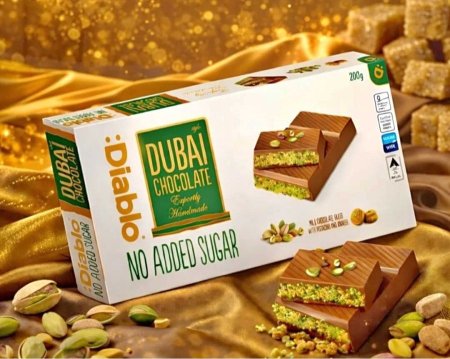 شوكولاطة دبي بدون سكر